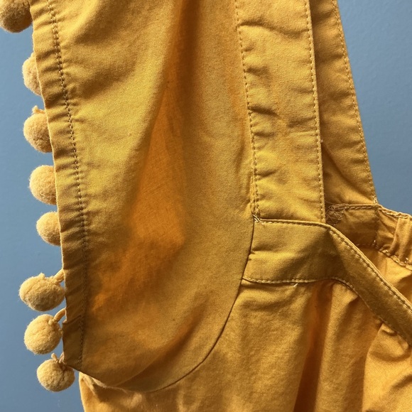 J. Crew Yellow Ruffled Cap Sleeve Blouse - Picture 4 of 6